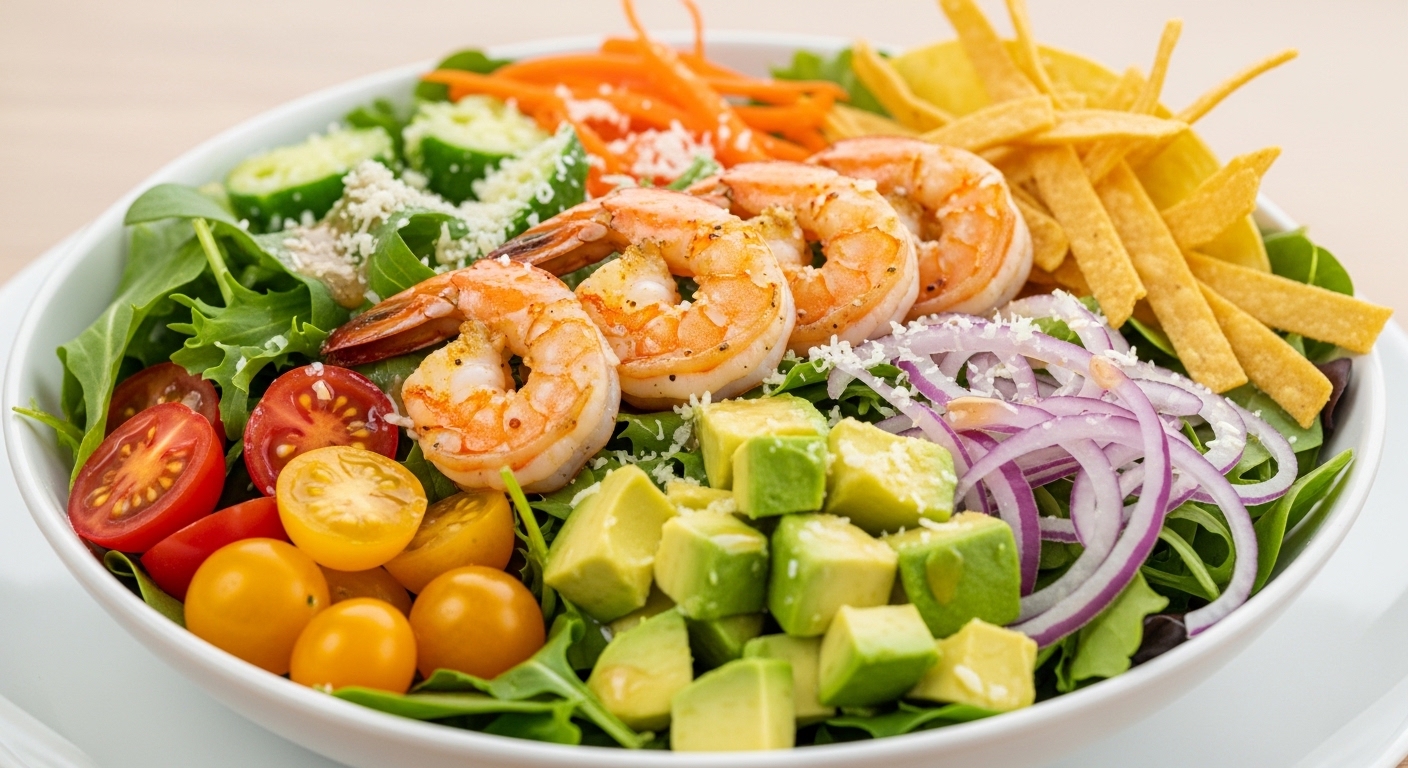 Garlic Parmesan Shrimp Taco Salad: A Flavor-Packed Twist on a Classic Favorite