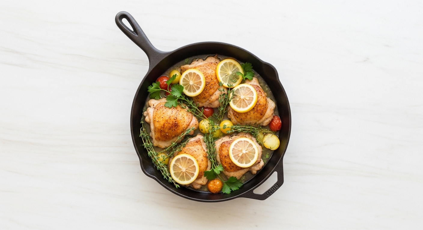 Lemon Herb Chicken Skillet: Juicy, Flavorful, and Ready in 30 Minutes