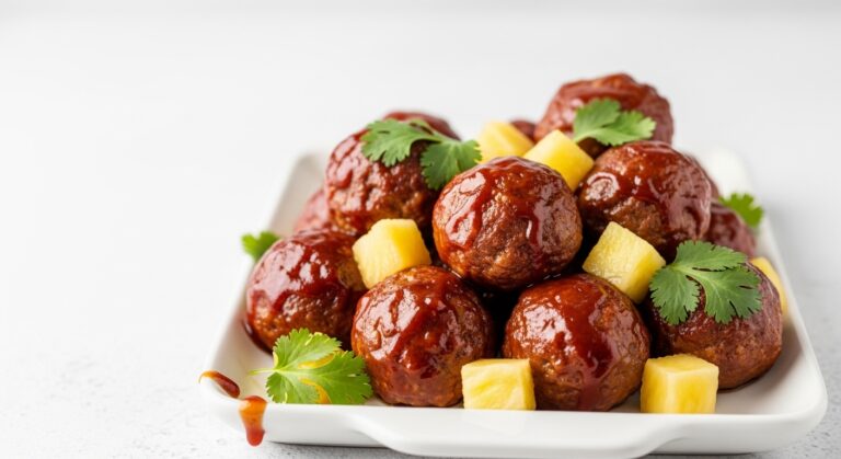 Pineapple BBQ Meatballs: The Sweet-Savory Sensation That’s Taking Summer Parties by Storm