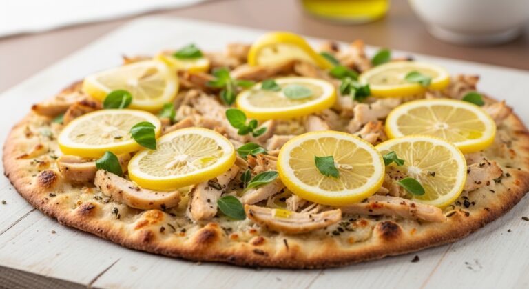 The Ultimate Lemon Herb Chicken Flatbread Pizza: A Fresh, Flavorful Twist on Comfort Food