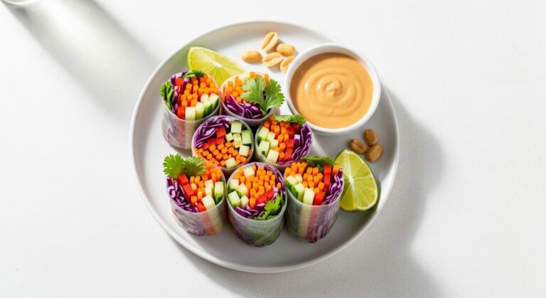 Chilled Thai Peanut Veggie Wraps: A Cool, Crunchy, and Creamy Summer Staple