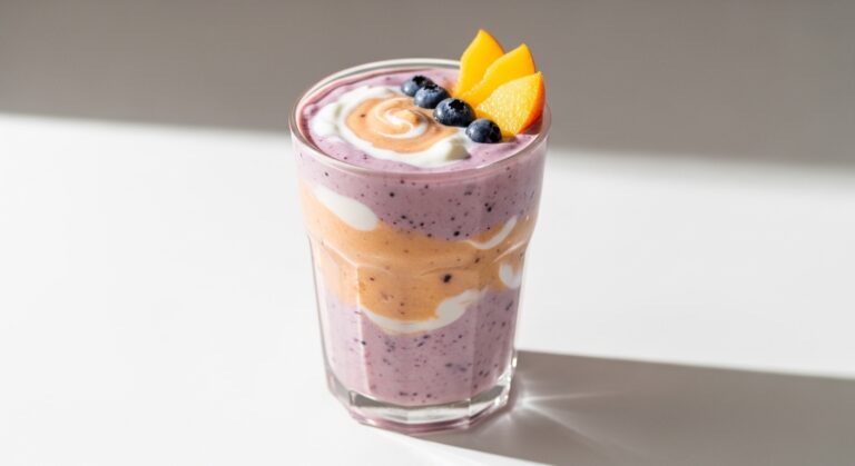 Peach Blueberry Yogurt Smoothie: The Perfect Morning Boost You’ve Been Craving