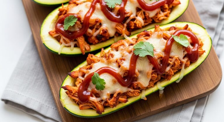 BBQ Chicken Stuffed Zucchini: A Smoky, Cheesy Delight That’s Anything But Boring