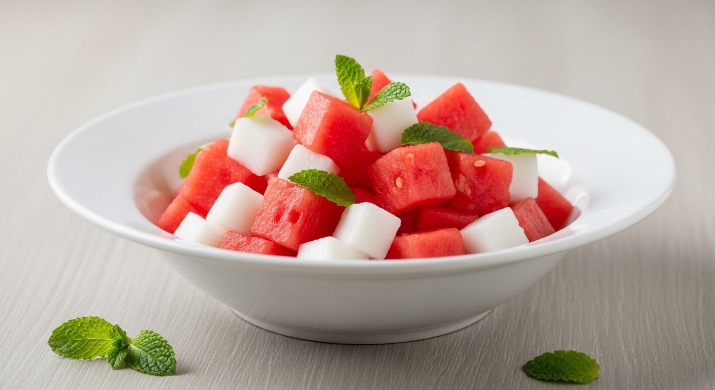 Watermelon Coconut Fruit Salad: A Refreshing, Tropical Escape in Every Bite