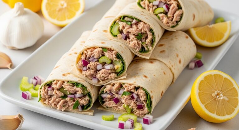 Lemon Garlic Tuna Wraps: A Zesty, Protein-Packed Lunch You’ll Crave Again and Again