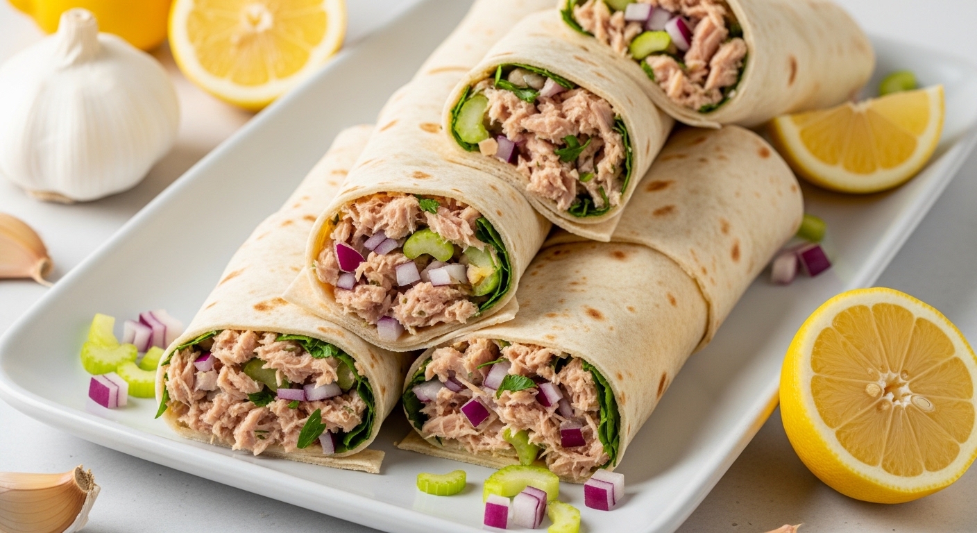 Lemon Garlic Tuna Wraps: A Zesty, Protein-Packed Lunch You’ll Crave Again and Again