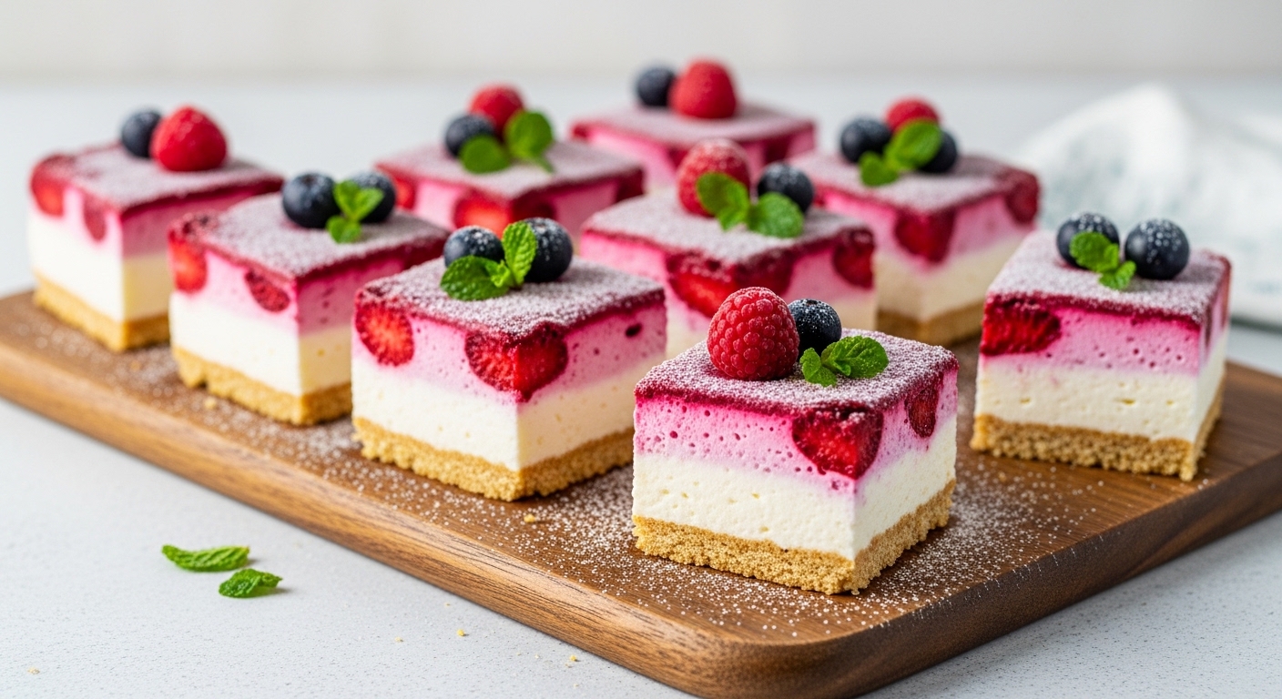 Frozen Berry Icebox Bars: A Cool, Creamy Summer Treat You’ll Crave Again and Again