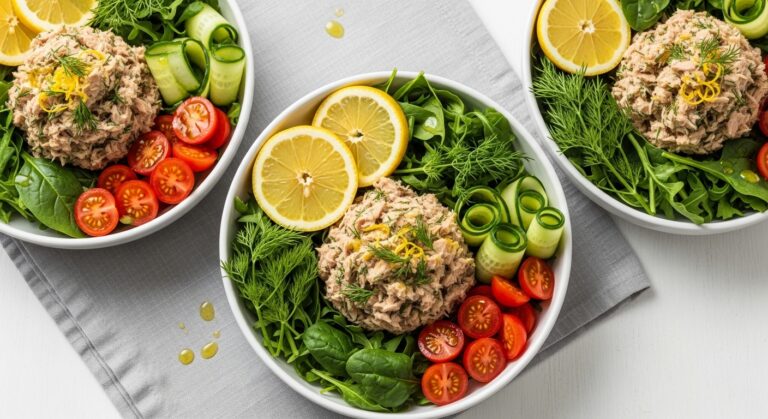 Lemon Dill Tuna Bowls: A Bright, Fresh, and Flavorful Meal in Minutes
