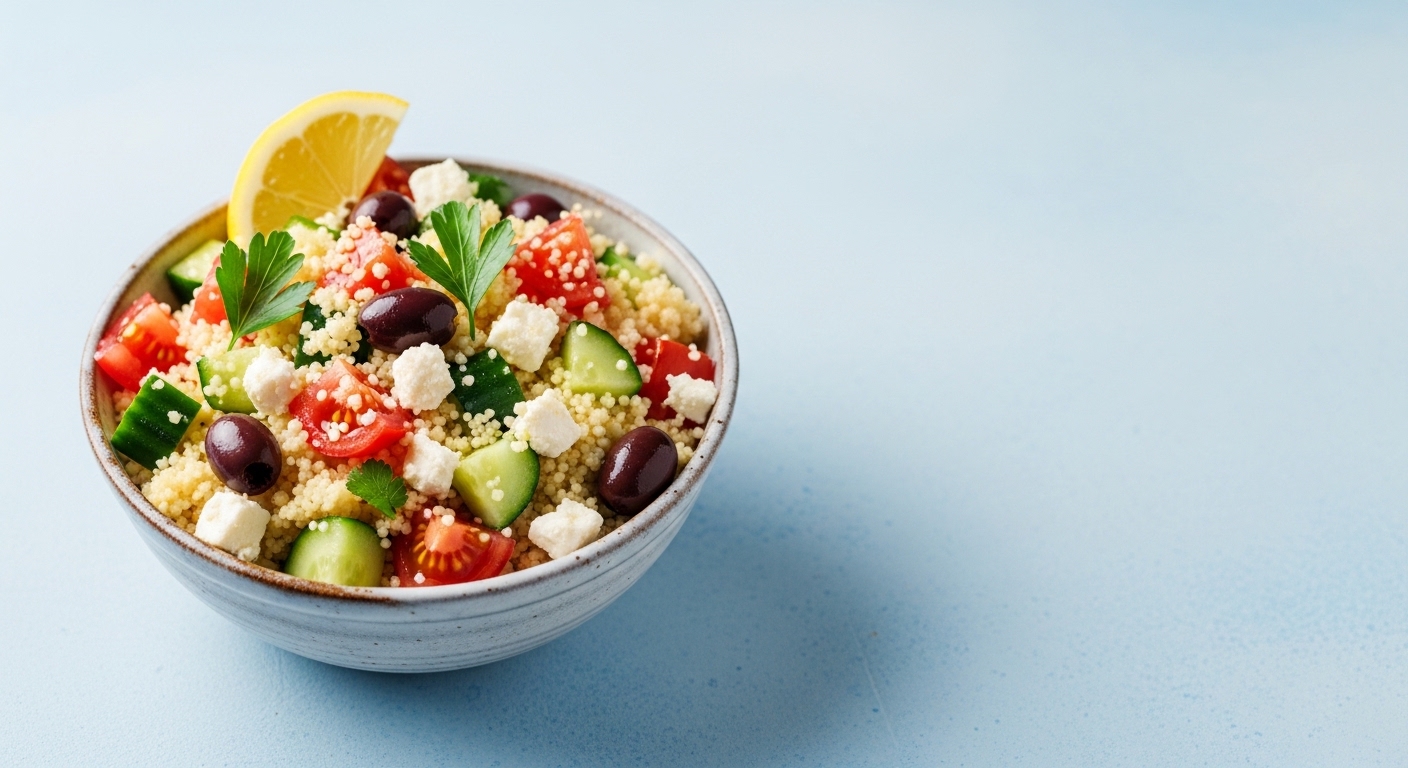 Chilled Mediterranean Couscous: A Refreshing, Flavor-Packed Dish for Hot Days