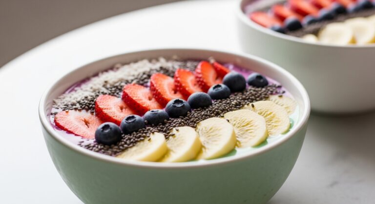 Peach Blueberry Smoothie Bowls: A Creamy, Refreshing Start to Your Day