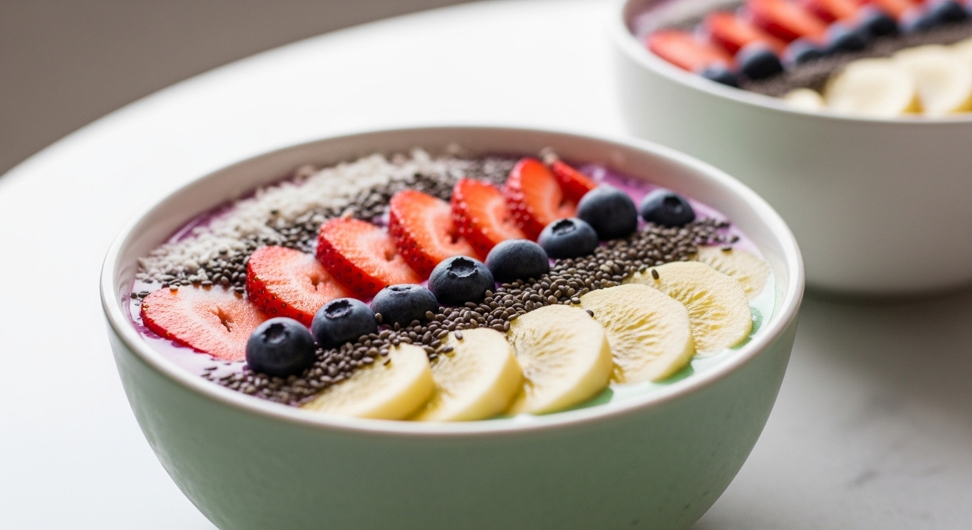 Peach Blueberry Smoothie Bowls: A Creamy, Refreshing Start to Your Day