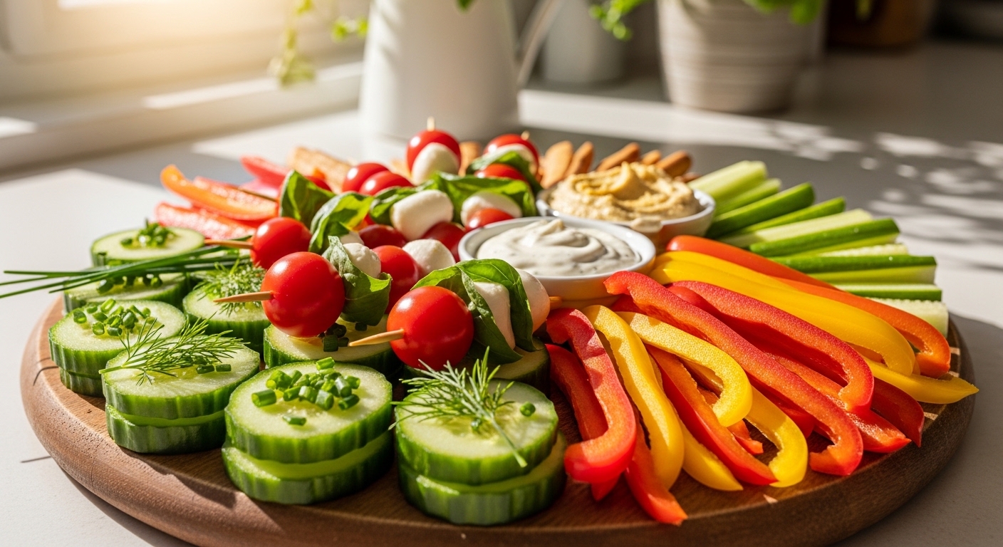 Fresh Veggie Appetizers Packed With Flavor – Quick, Easy & Delicious