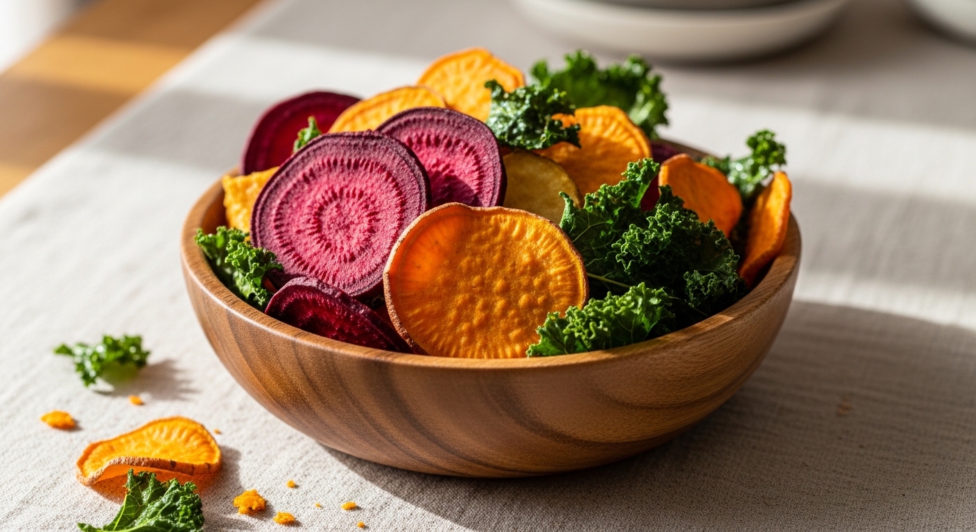 Homemade Veggie Chips: Crispy, Crunchy & 100% Healthy Snacks Homemade Veggie Chips: Crispy, Crunchy & 100% Healthy Snacks