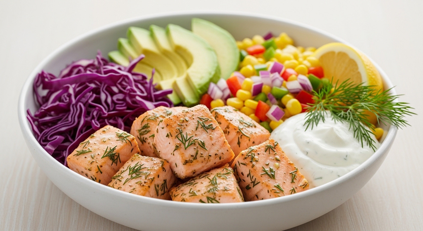 Why Lemon Dill Salmon Taco Bowls Are the Perfect Weeknight Meal