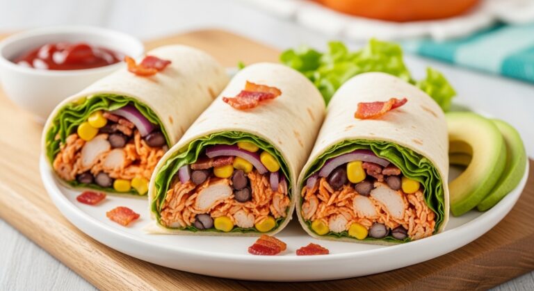 BBQ Bacon Chicken Salad Wraps: The Ultimate Comfort Food Mashup