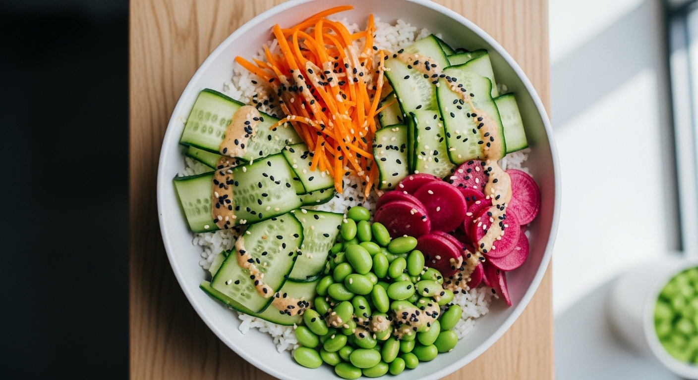 Chilled Sesame Veggie Rice Bowls: A Refreshing, Flavor-Packed Meal That’s Perfect for Warm Days