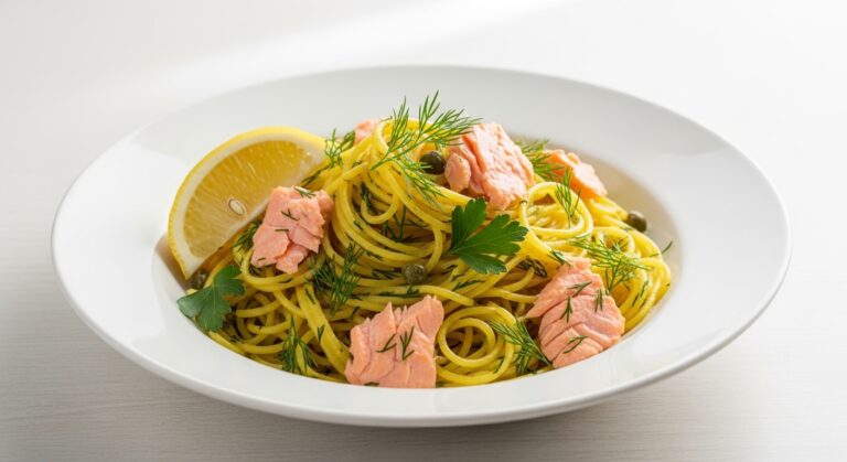 How to Make the Most Flavorful Lemon Herb Salmon Pasta in Just 30 Minutes