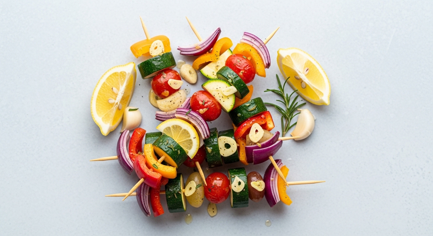 The Perfect Lemon Garlic Veggie Skewers You Can Make in Under 30 Minutes