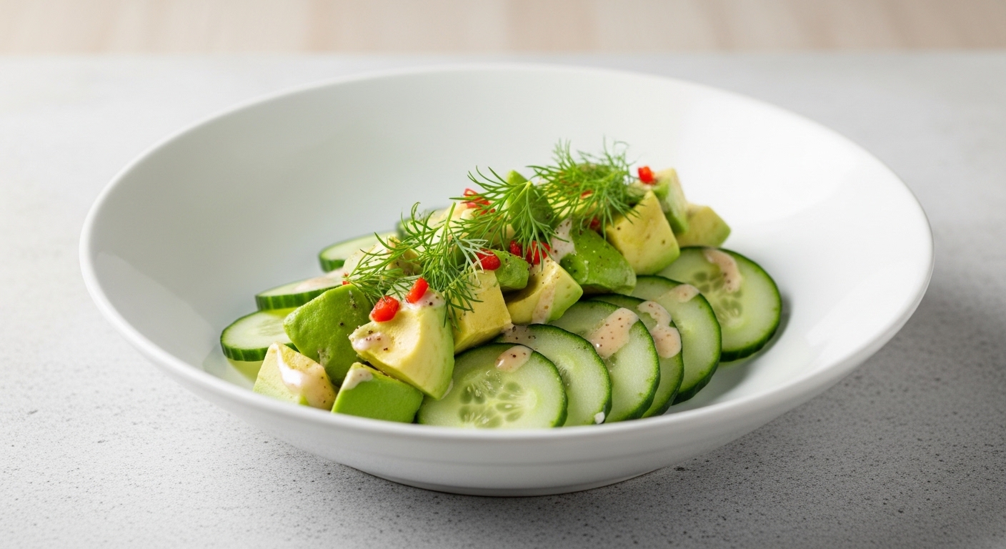 Chilled Cucumber Avocado Salad: A Refreshing Summer Essential Chilled Cucumber Avocado Salad: A Refreshing Summer Essential