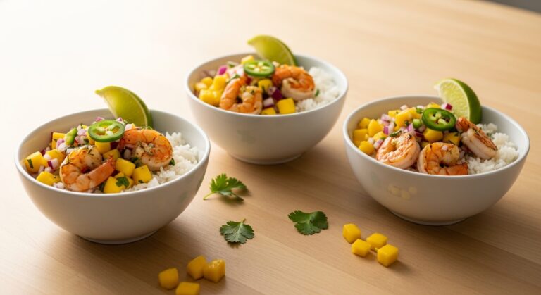 Mango Salsa Shrimp Bowls: A Burst of Tropical Flavor in Every Bite