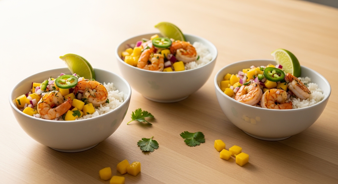 Mango Salsa Shrimp Bowls: A Burst of Tropical Flavor in Every Bite