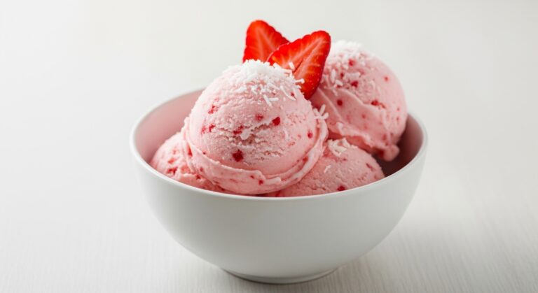 Frozen Strawberry Coconut Sorbet: A Refreshing Tropical Treat That’ll Transport You to Paradise