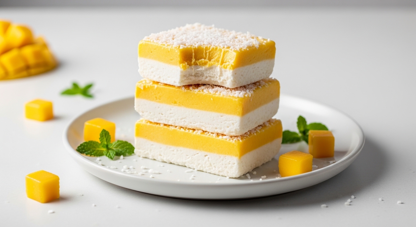Frozen Coconut Mango Bars: A Tropical Escape in Every Bite Frozen Coconut Mango Bars: A Tropical Escape in Every Bite