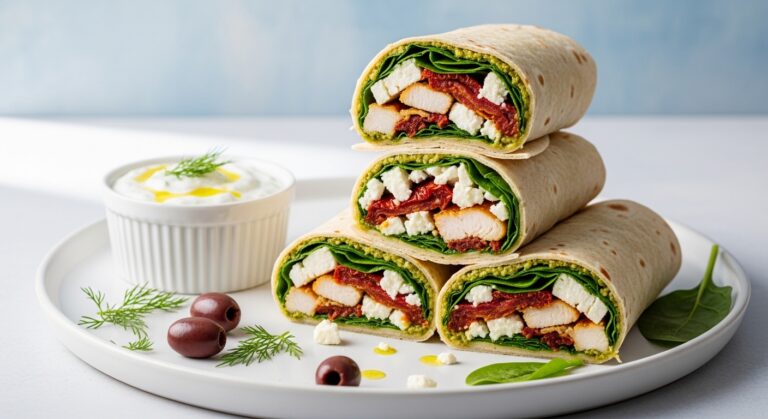 Greek Chicken Pesto Wraps: A Fresh, Flavor-Packed Lunch You’ll Crave