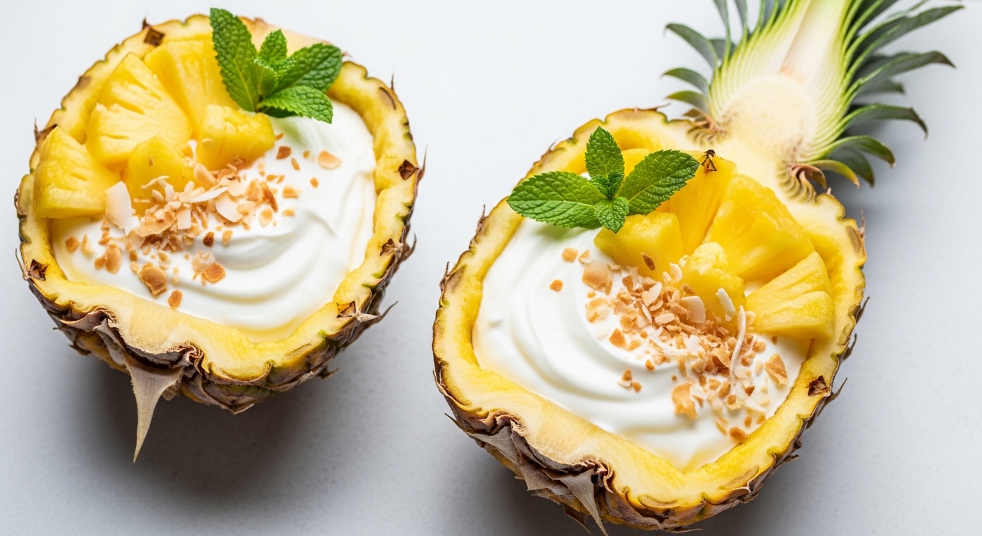 Tropical Pineapple Yogurt Bowls: A Refreshing, Creamy Escape in Every Bite
