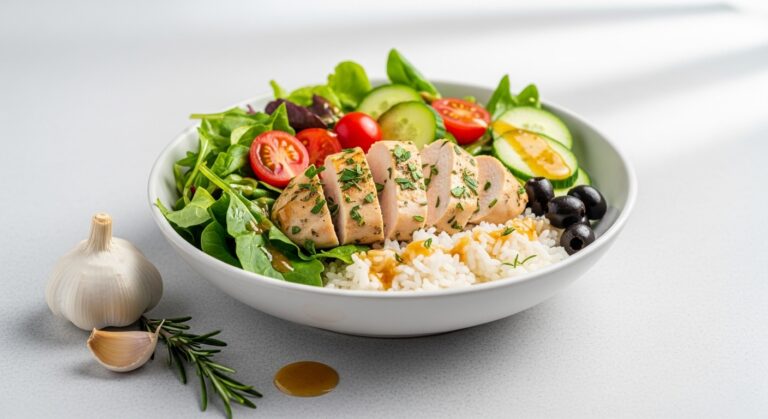 Garlic Herb Chicken Rice Salad: A Flavor-Packed, Satisfying Meal in One Bowl
