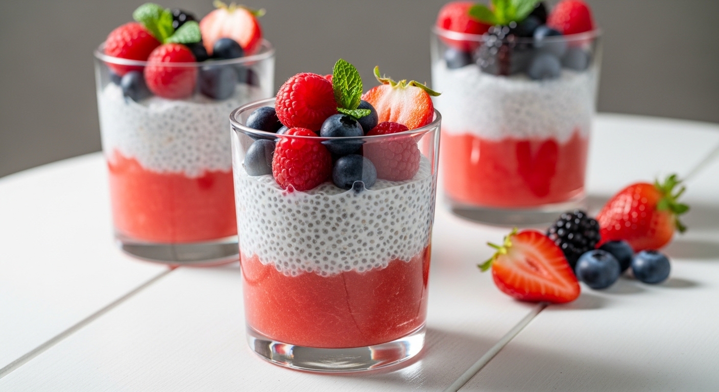 Watermelon Berry Chia Cups: A Refreshing, No-Bake Summer Treat You’ll Crave