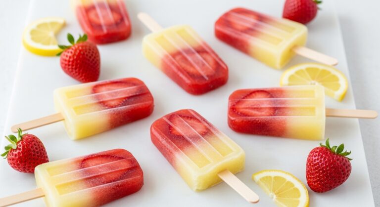 Frozen Strawberry Lemon Pops: A Refreshing Summer Treat You Can Make at Home