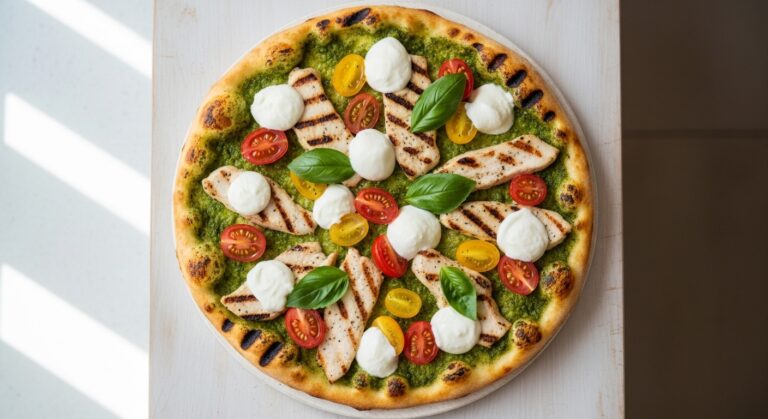 Grilled Chicken Pesto Pizza: A Bold, Flavor-Packed Twist on a Classic Favorite