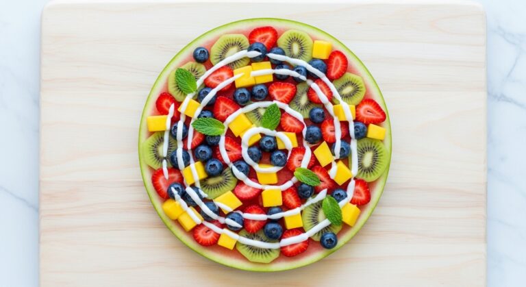 Watermelon Fruit Pizza: A Refreshing Summer Treat That’s as Fun to Make as It Is to Eat