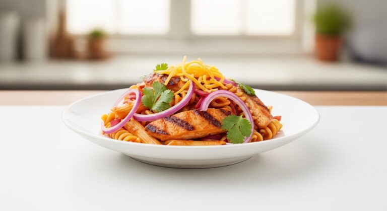 BBQ Chicken Pasta – A Smoky, Creamy Comfort Dish That’s Irresistible
