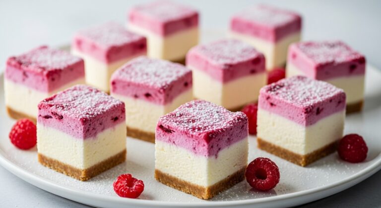 Frozen Berry Cheesecake Bites – A Refreshing, No-Bake Treat That Melts in Your Mouth