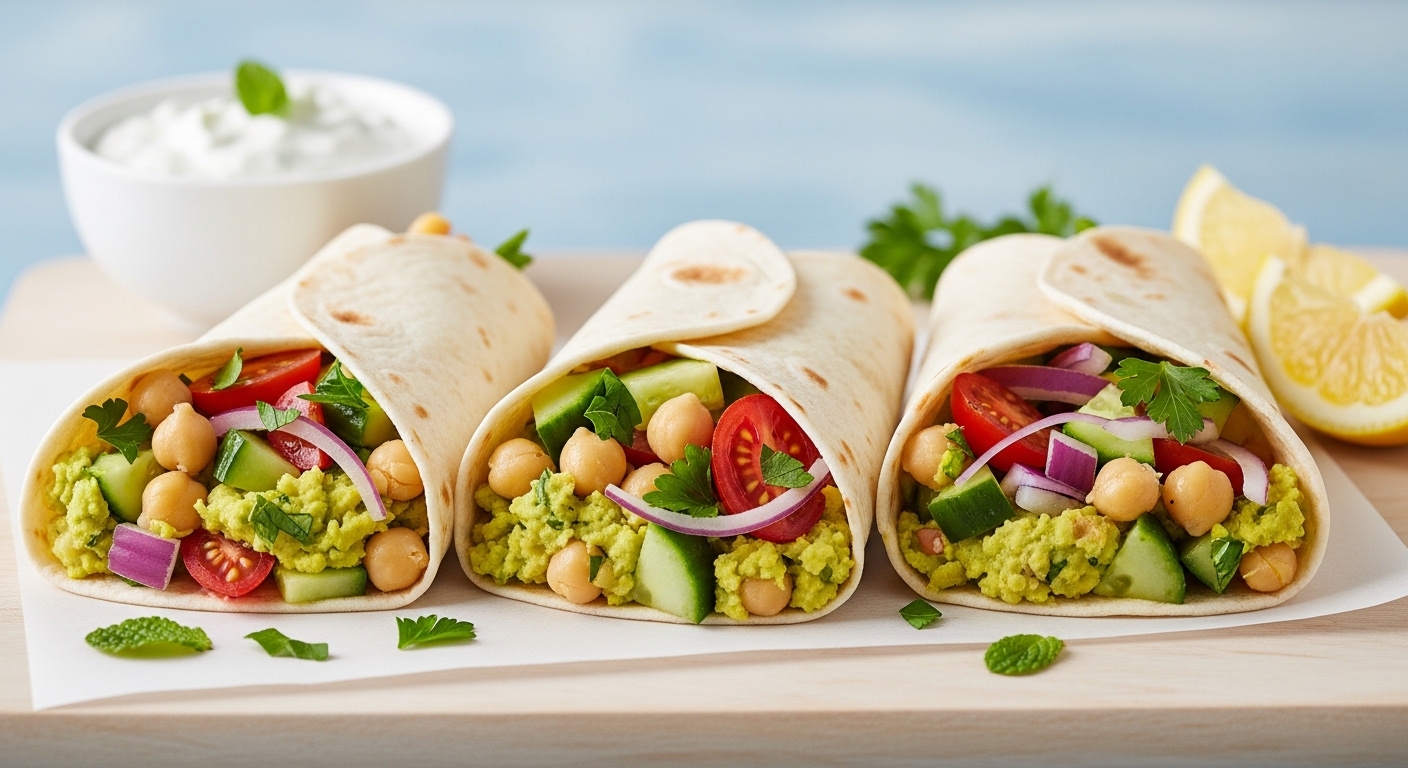 Mediterranean Chickpea Salad Wraps: A Fresh, Flavor-Packed Lunch You’ll Crave