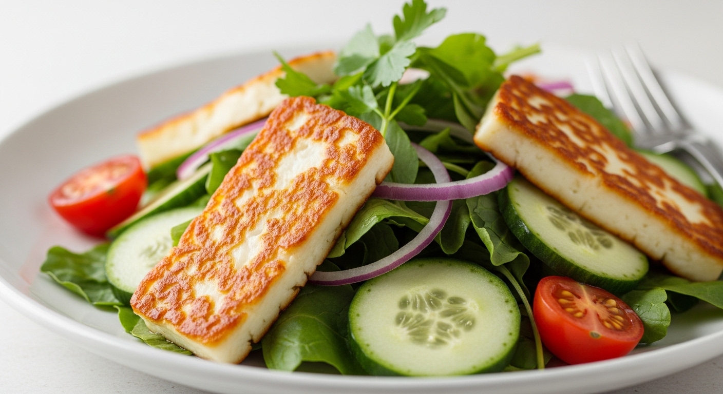 Grilled Halloumi Salad: A Golden, Crunchy Delight That’s Perfect for Summer