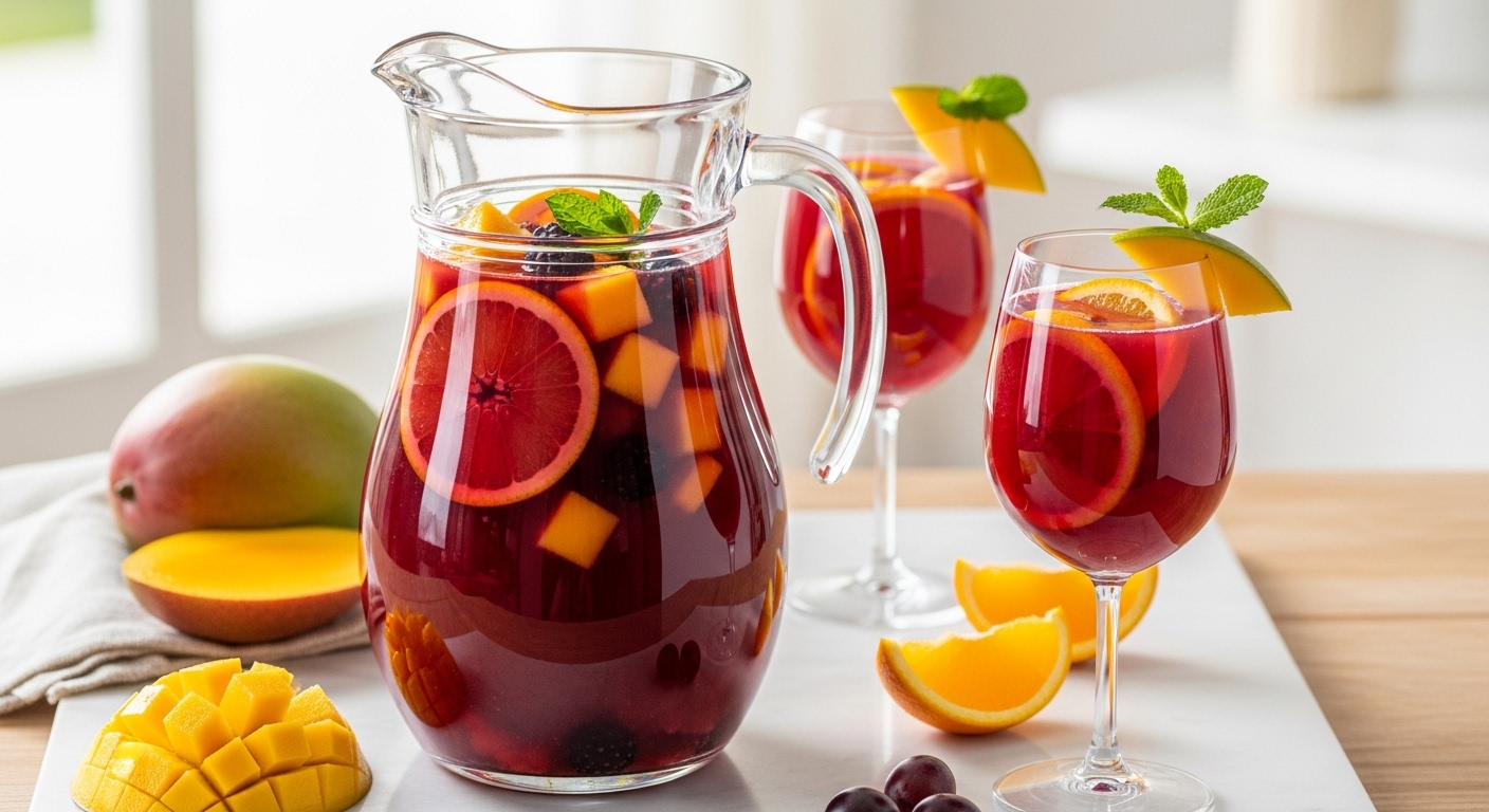 Why Mango Pinot Noir Sangria Is the Summer Cocktail You’ve Been Craving Why Mango Pinot Noir Sangria Is the Summer Cocktail You’ve Been Craving