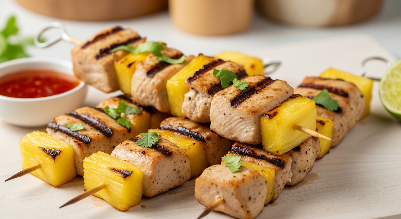 Grilled Pineapple Chicken Skewers That Will Blow Your Taste Buds Away