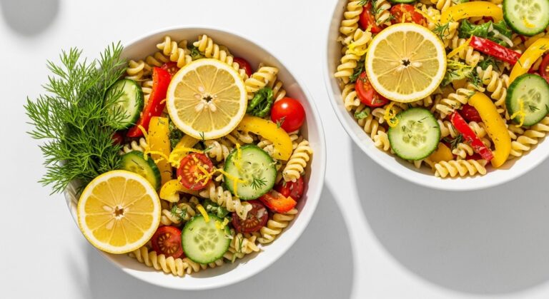 Bright, Zesty & Satisfying: The Ultimate Lemon Dill Veggie Pasta Bowls Recipe