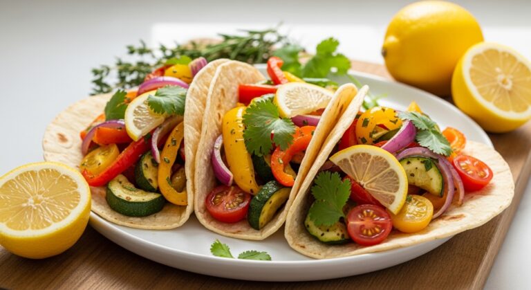 Lemon Herb Veggie Tacos: A Burst of Fresh, Zesty Flavor in Every Bite