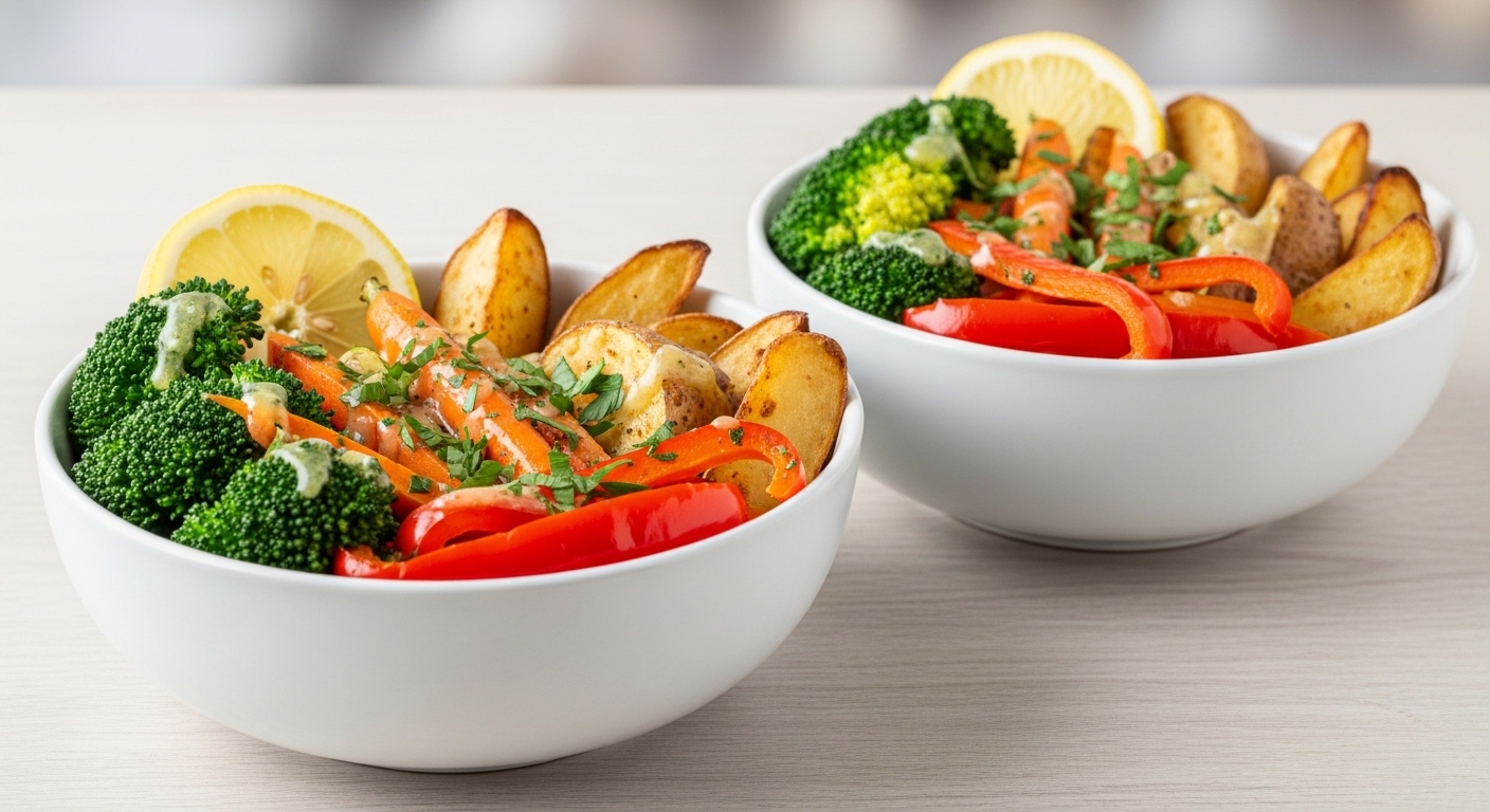 Brighten Your Plate with Fresh, Flavorful Lemon Herb Veggie Bowls