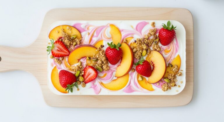 Peach Strawberry Yogurt Bark: A Refreshing, No-Bake Summer Treat You’ll Crave
