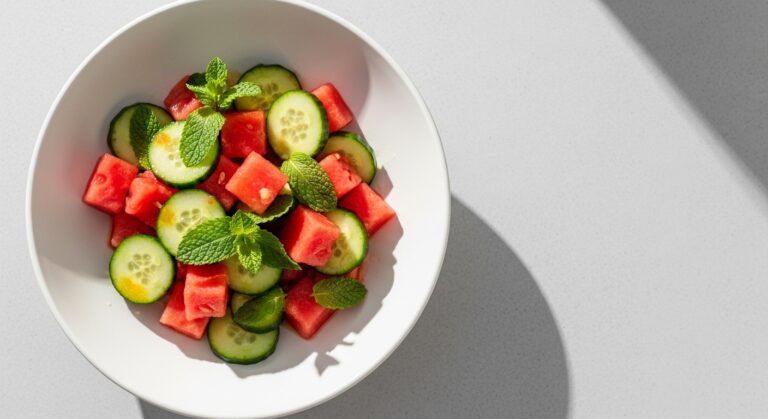Watermelon Cucumber Mint Salad: A Refreshing Summer Delight That’s Ready in 15 Minutes