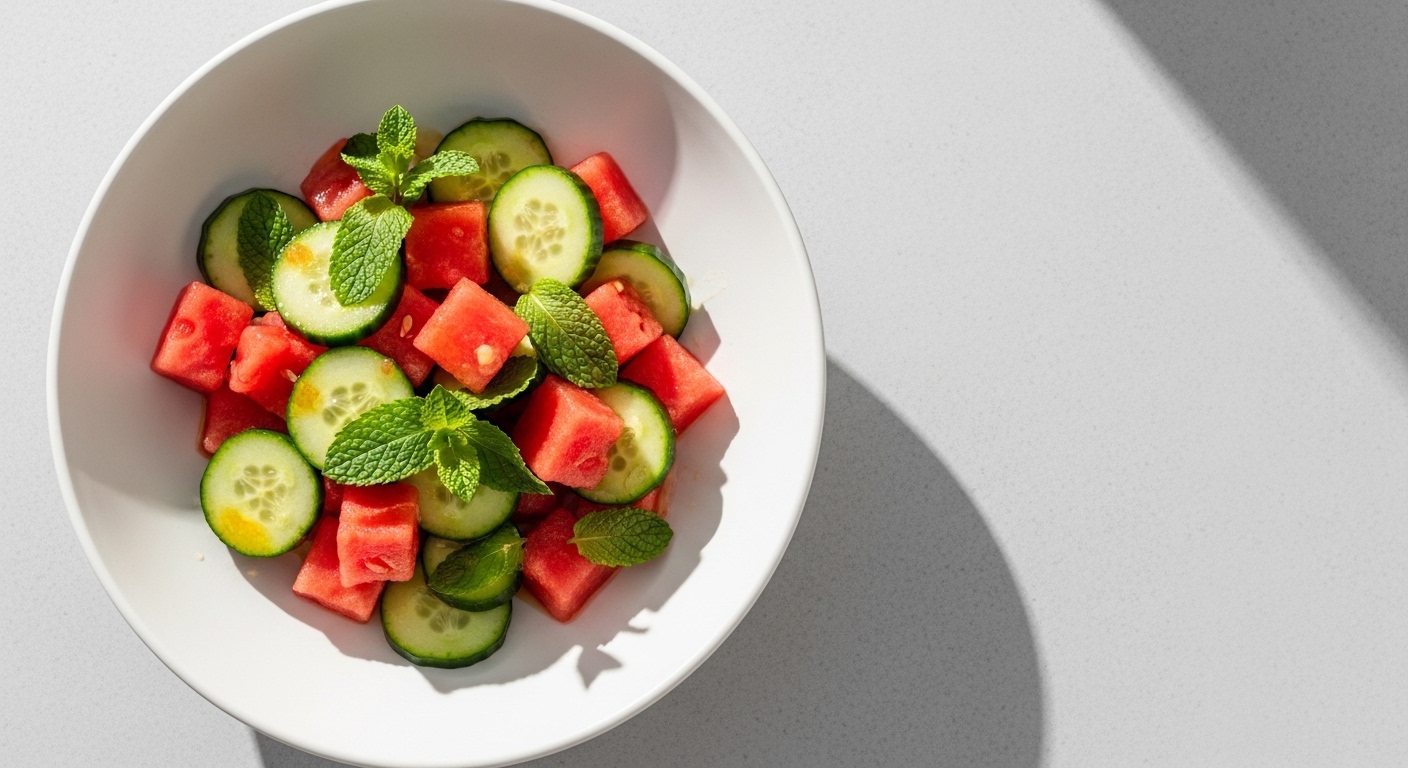 Watermelon Cucumber Mint Salad: A Refreshing Summer Delight That’s Ready in 15 Minutes