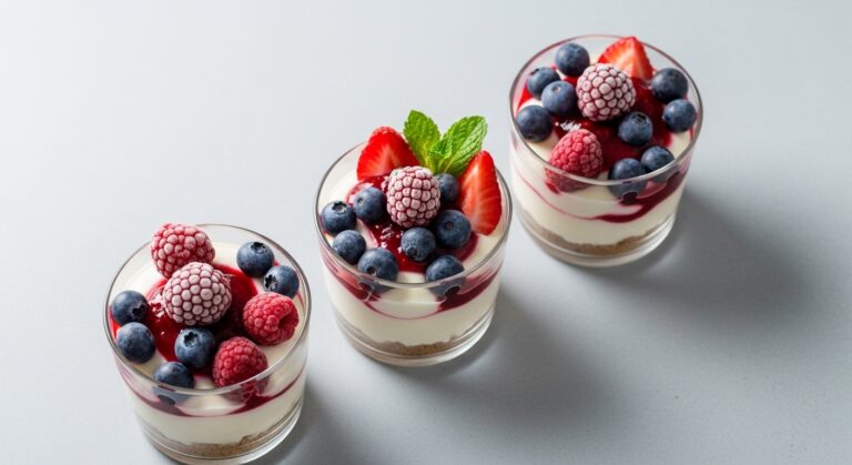 Frozen Berry Cheesecake Cups: Creamy, No-Bake Dessert Perfection