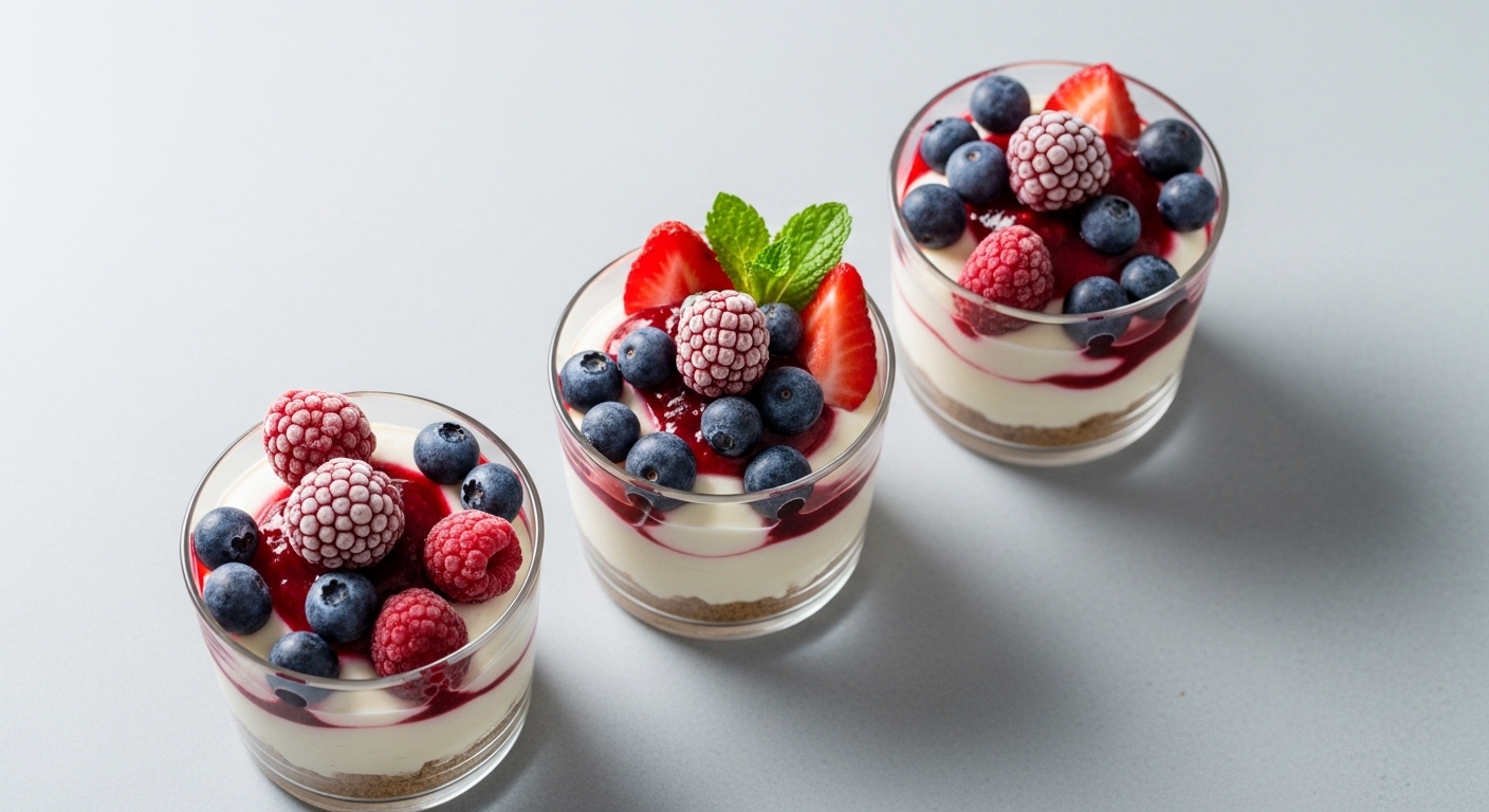 Frozen Berry Cheesecake Cups: Creamy, No-Bake Dessert Perfection
