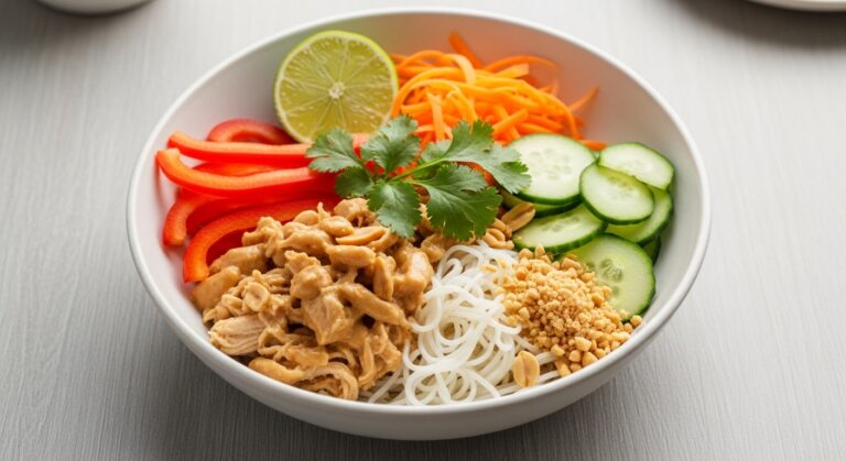 Chilled Thai Peanut Chicken Bowls: The Ultimate Refreshing Comfort Food