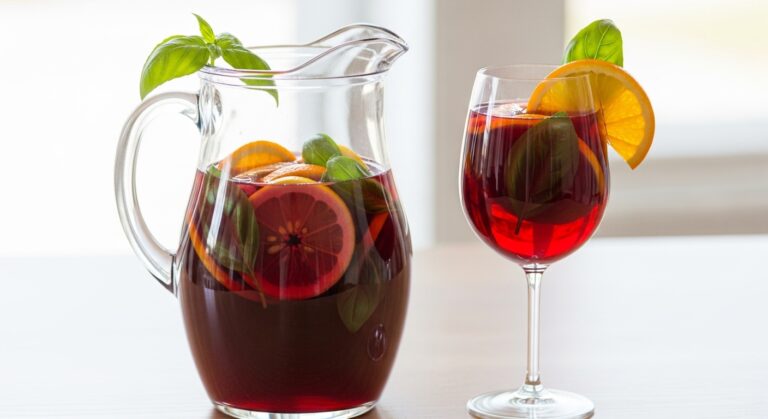 Basil Pinot Noir Sangria: A Refreshing Twist on a Classic Summer Drink